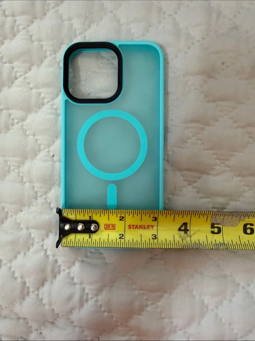 TIGOWOS Teal Blue Magnetic Phone Case for iPhone 15 Pro Max Case- never used